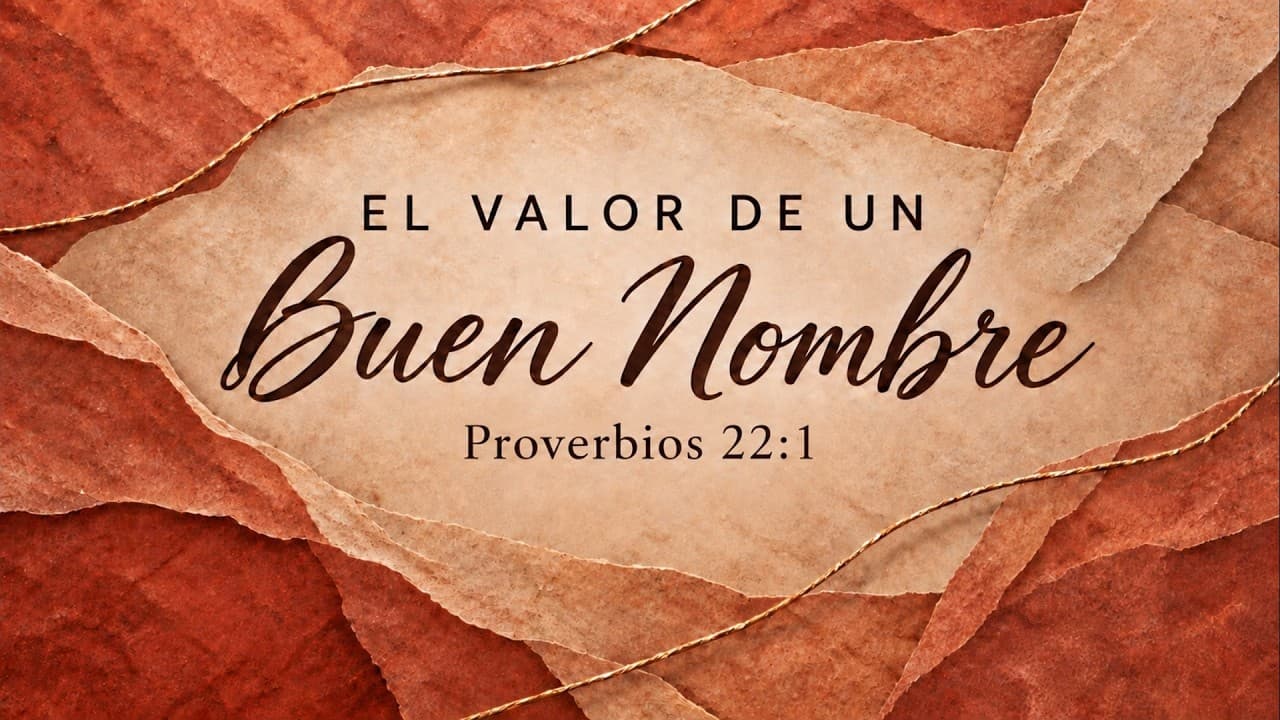 El Valor De Un Buen Nombre   Pastor Luis Parada